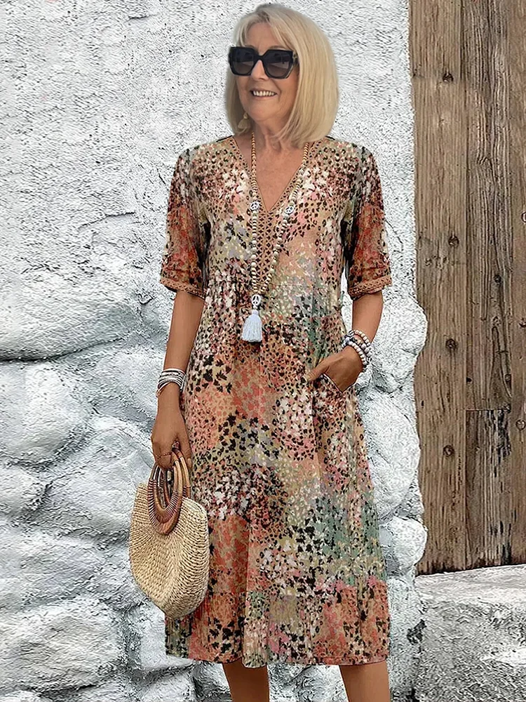 Tanya™ | Colorful Midi Dress 4