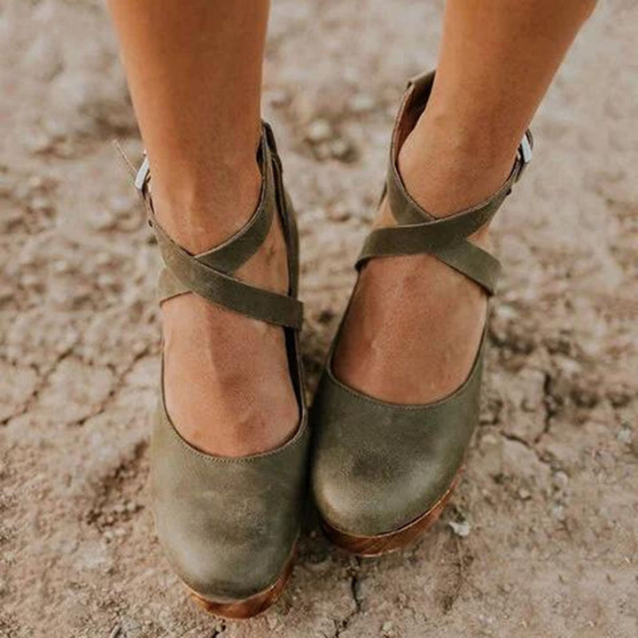Teresa™ | Elegant Wedge Heels with Closed Toe &amp; Ankle Strap 4