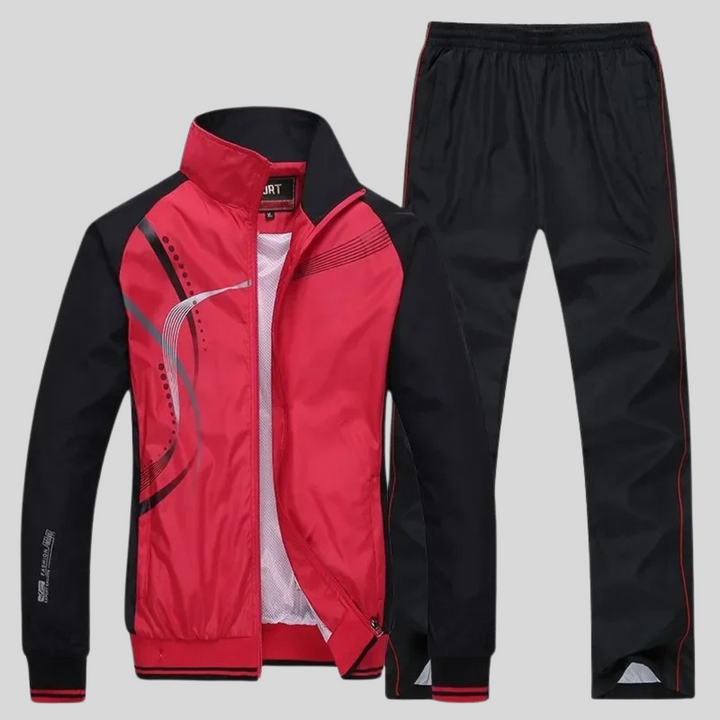 Completo sportivo termico da uomo con maniche lunghe e vestibilità ampia