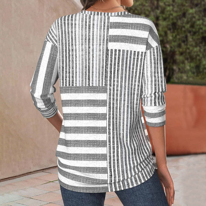 Blusa a righe confortevole
