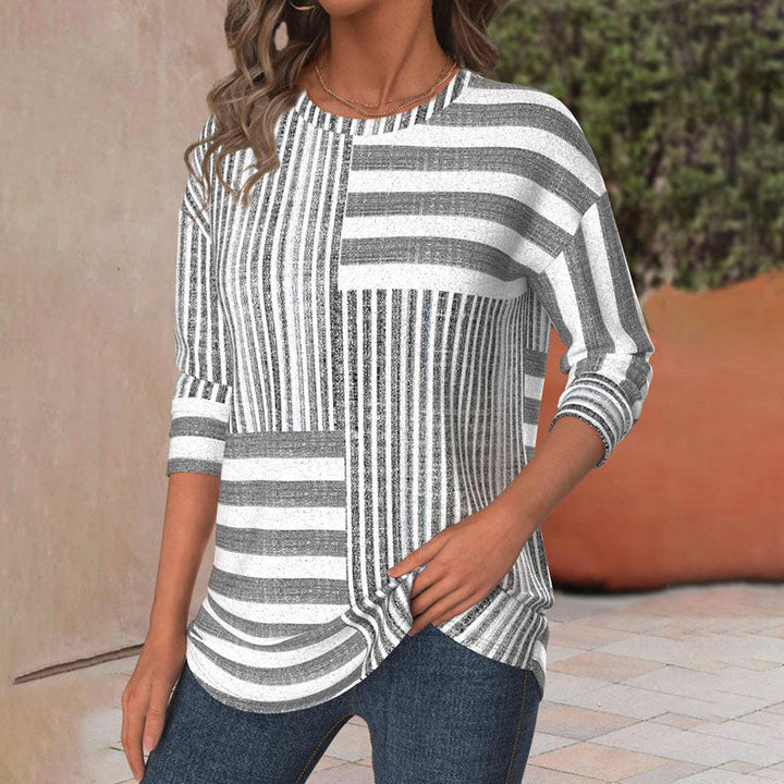 Blusa a righe confortevole