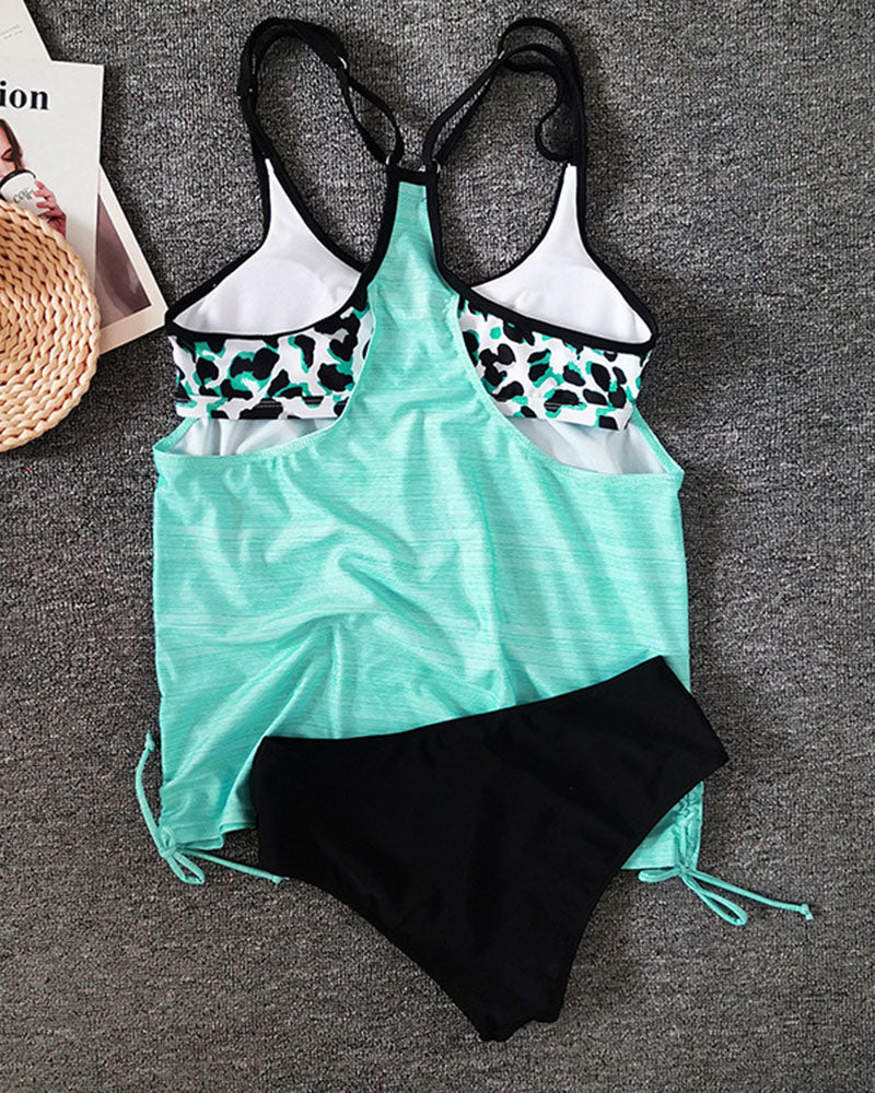 Women's Tummy Control Printed Tankini