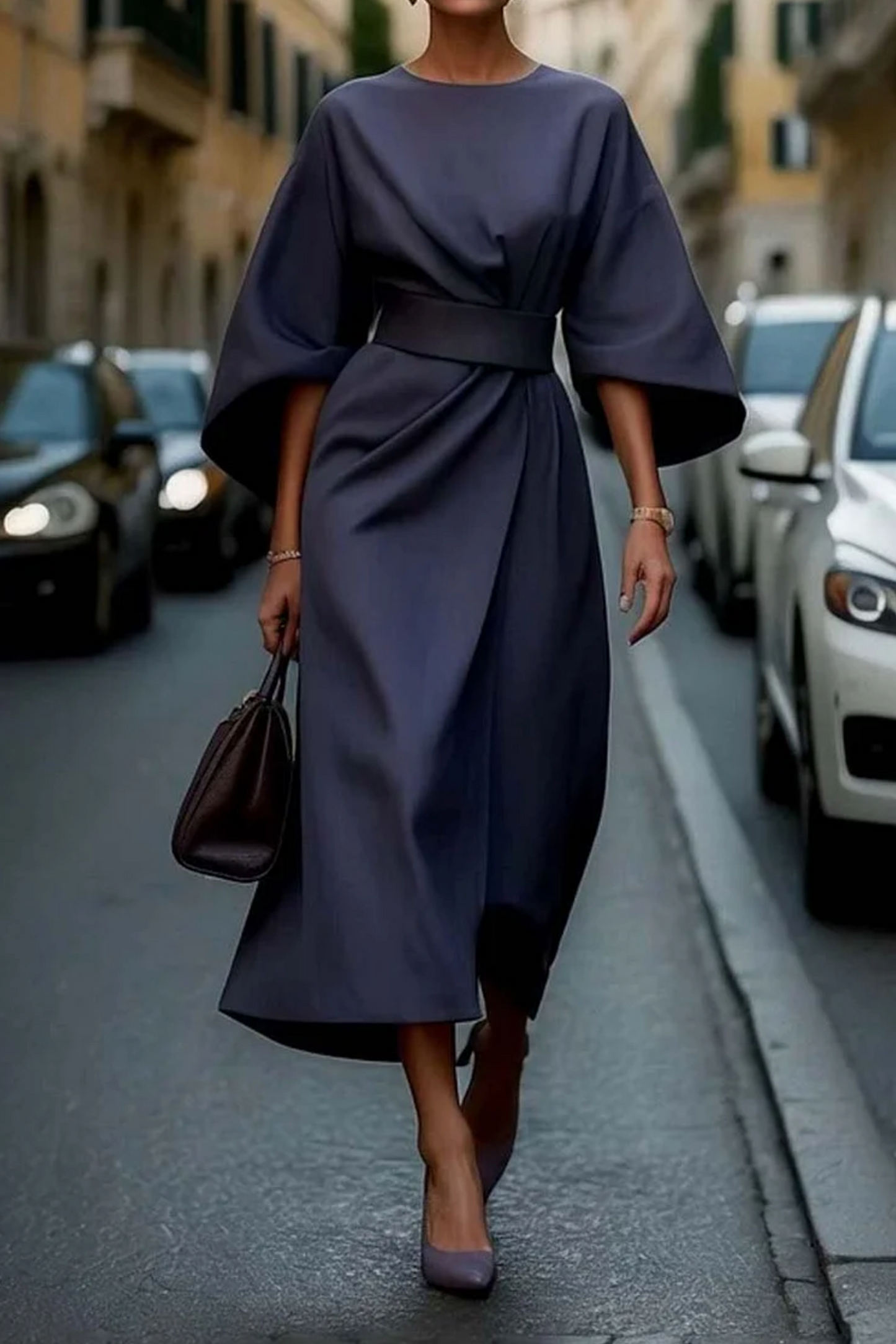 Wendy™ | Elegant Dress with Lantern Sleeves 0