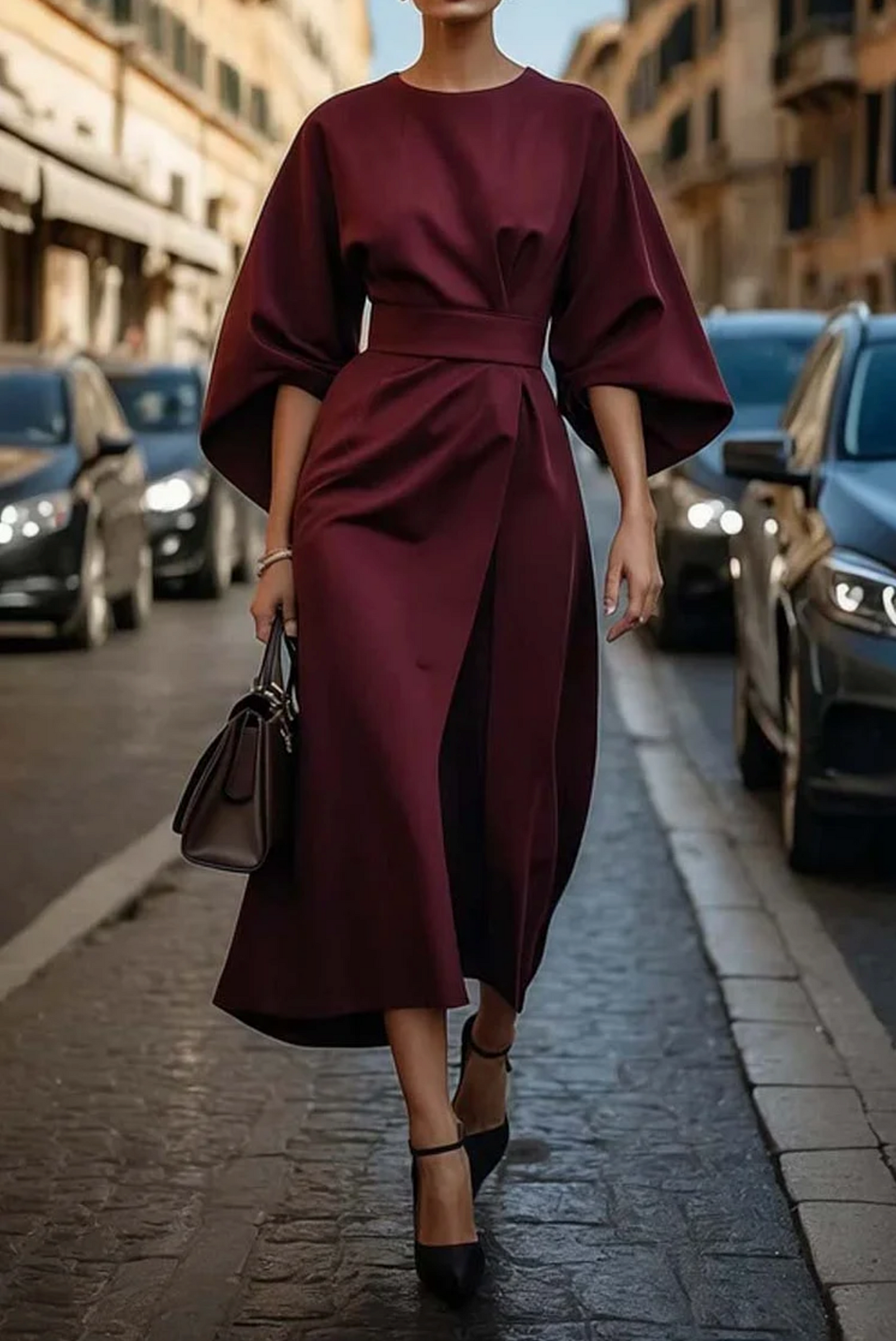 Wendy™ | Elegant Dress with Lantern Sleeves 4