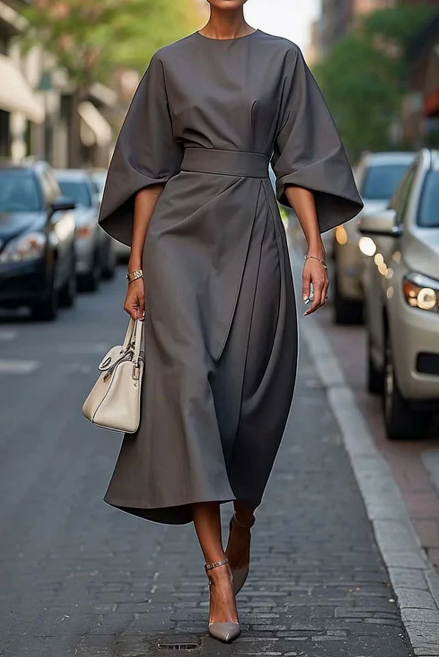 Wendy™ | Elegant Dress with Lantern Sleeves 5
