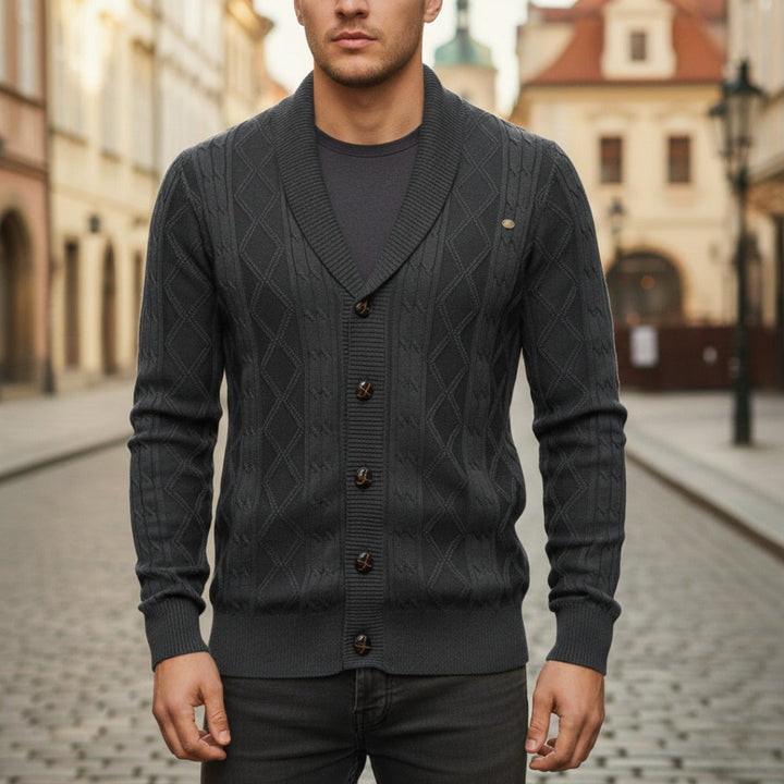 Men's Cardigan with Buttons