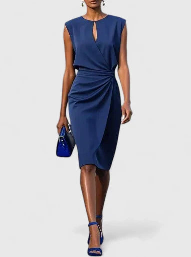 Women's Satin Sleeveless Dress | Elegant Slim Fit Evening Gown 1