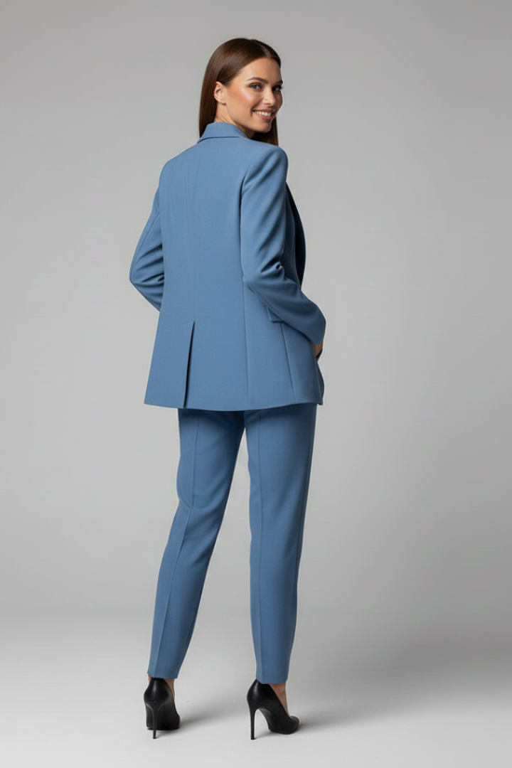 Women's Blazer with Jacket and Slim Fit Pants – Elegant