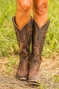 Women's Durable Synthetic Cowboy Boots | Stylish Comfortable Western Footwear