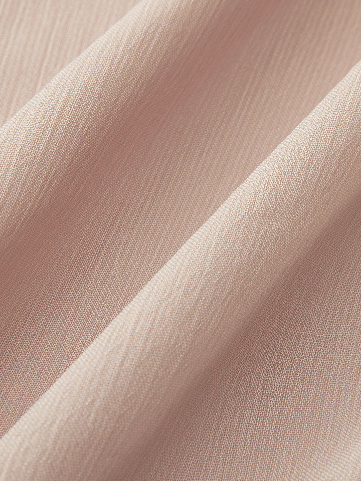Abito elegante da donna in chiffon con volant | Stile raffinato con collo alto e maniche lunghe