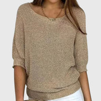 Women's Elegant Relaxed Fit Cozy Sweater