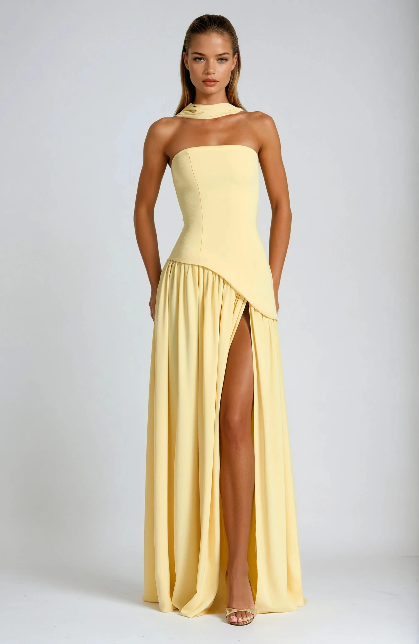 Women's Elegant Strapless Maxi Dress | Chic Summer Evening Gown