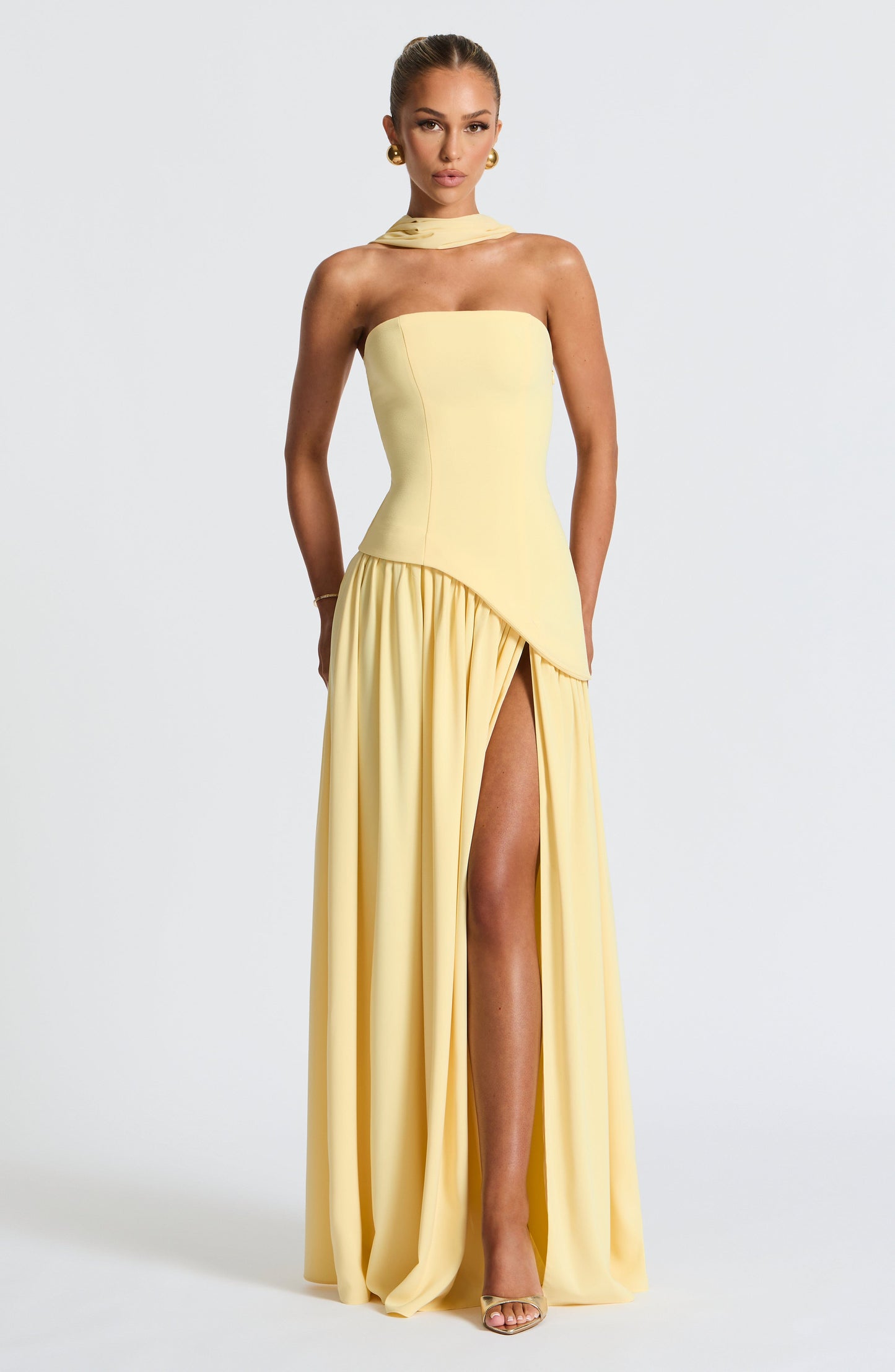 Women's Elegant Strapless Maxi Dress | Chic Summer Evening Gown
