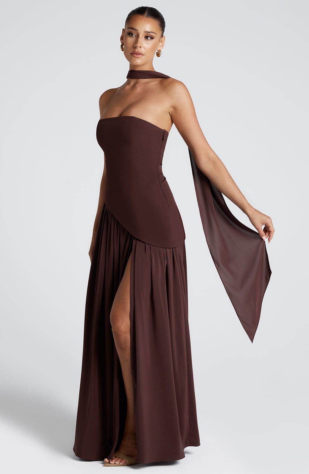 Women's Elegant Strapless Maxi Dress | Chic Summer Evening Gown
