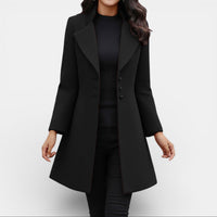 Women's Fitted Long Wool Winter Coat