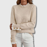 Women's Lace Detail Elegant Sweater