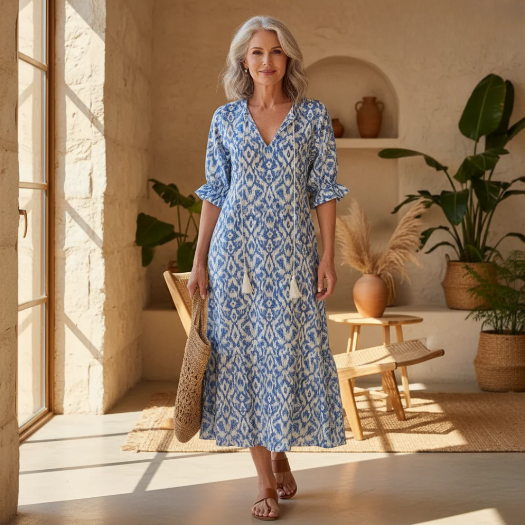 Women's Lightweight Bohemian Maxi Dress | Elegant Flowing Summer Outfit