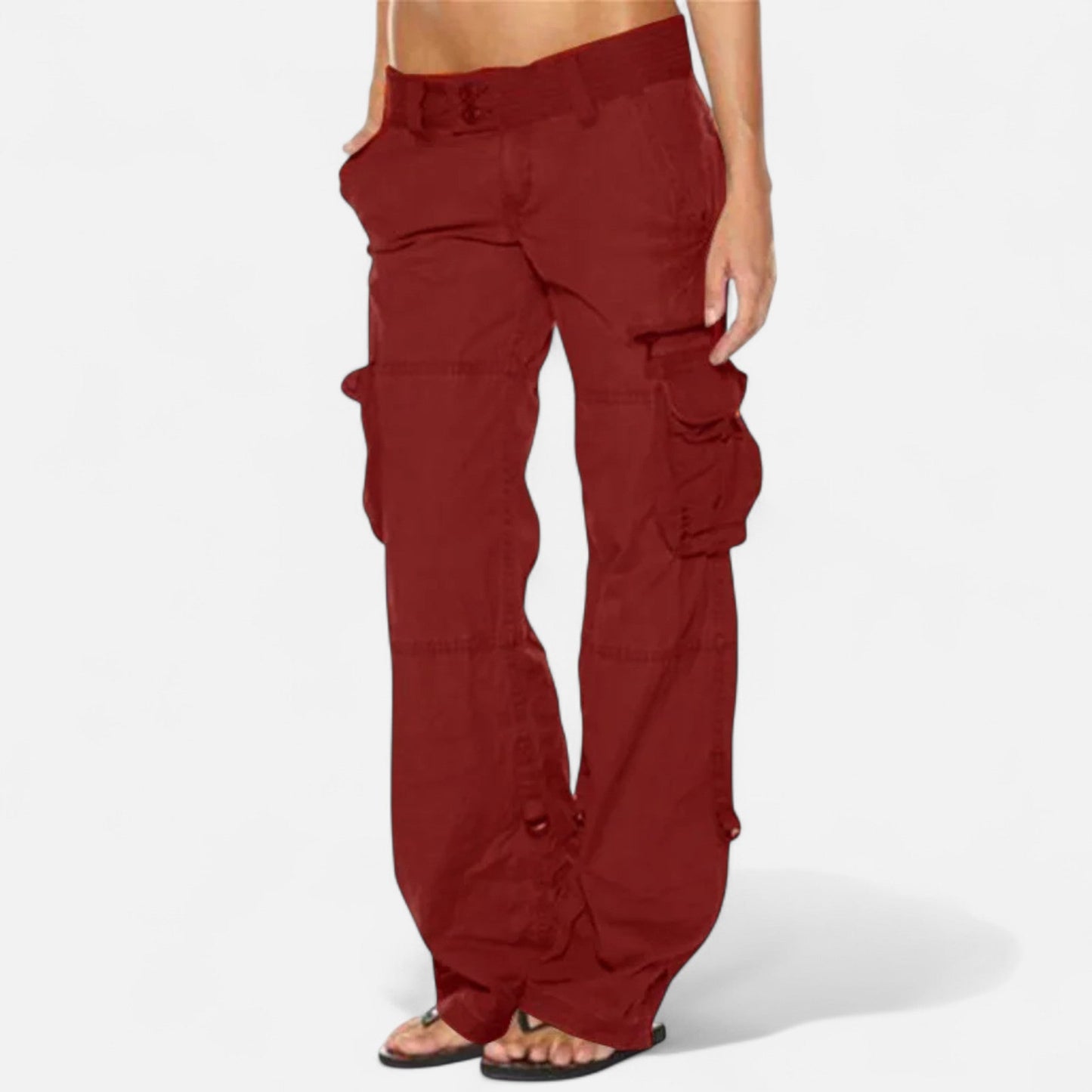 Women's Premium Cotton Cargo Pants | Relaxed Wide-Leg Trousers for Casual Style