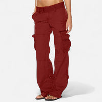 Women's Premium Cotton Cargo Pants | Relaxed Wide-Leg Trousers for Casual Style