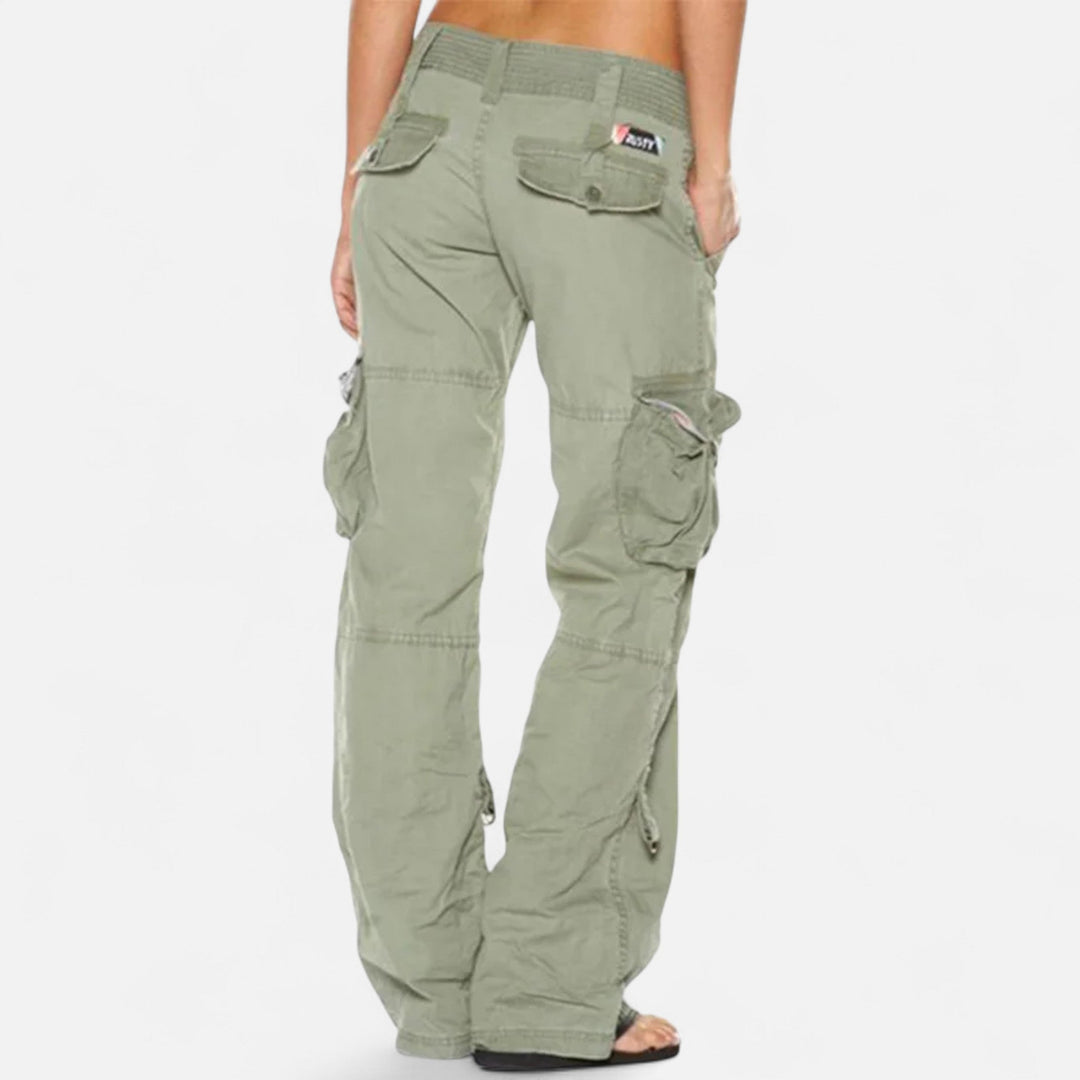 Pantaloni cargo in cotone premium da donna | Pantaloni larghi e comodi per uno stile casual