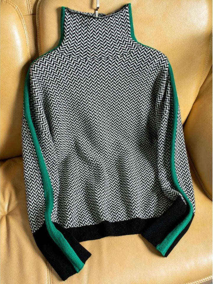 Women's Soft Cashmere Turtleneck Sweater | Elegant Warm Knit Top