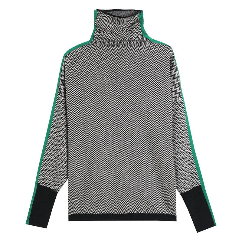 Maglione dolcevita in cashmere morbido da donna | Elegante top caldo a maglia