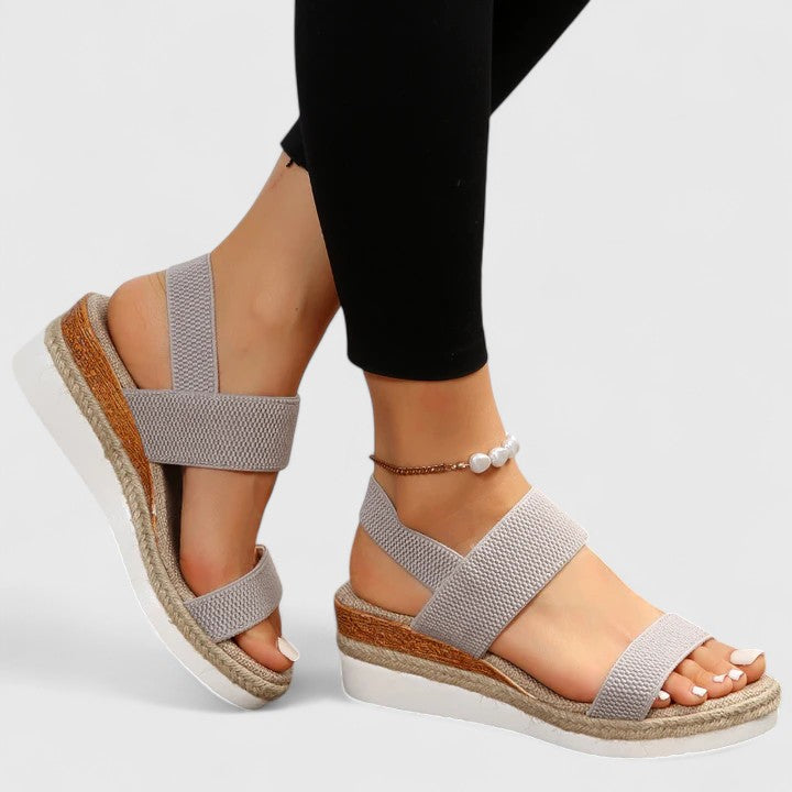 Women's Orthopedic Leather Sandals with Anatomical Insole