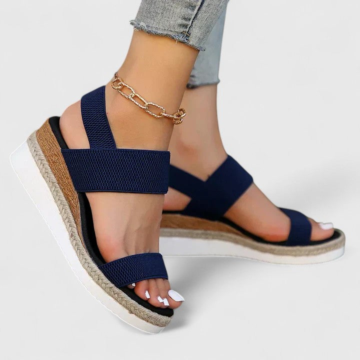 Women's Orthopedic Leather Sandals with Anatomical Insole