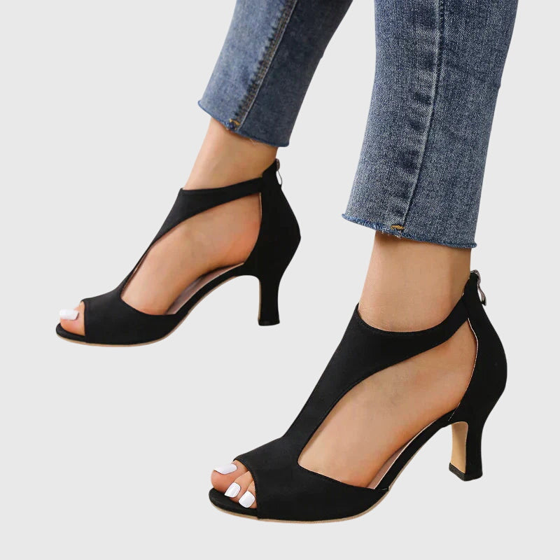 Women's Orthopedic Heels in Leather with Anatomical Insole