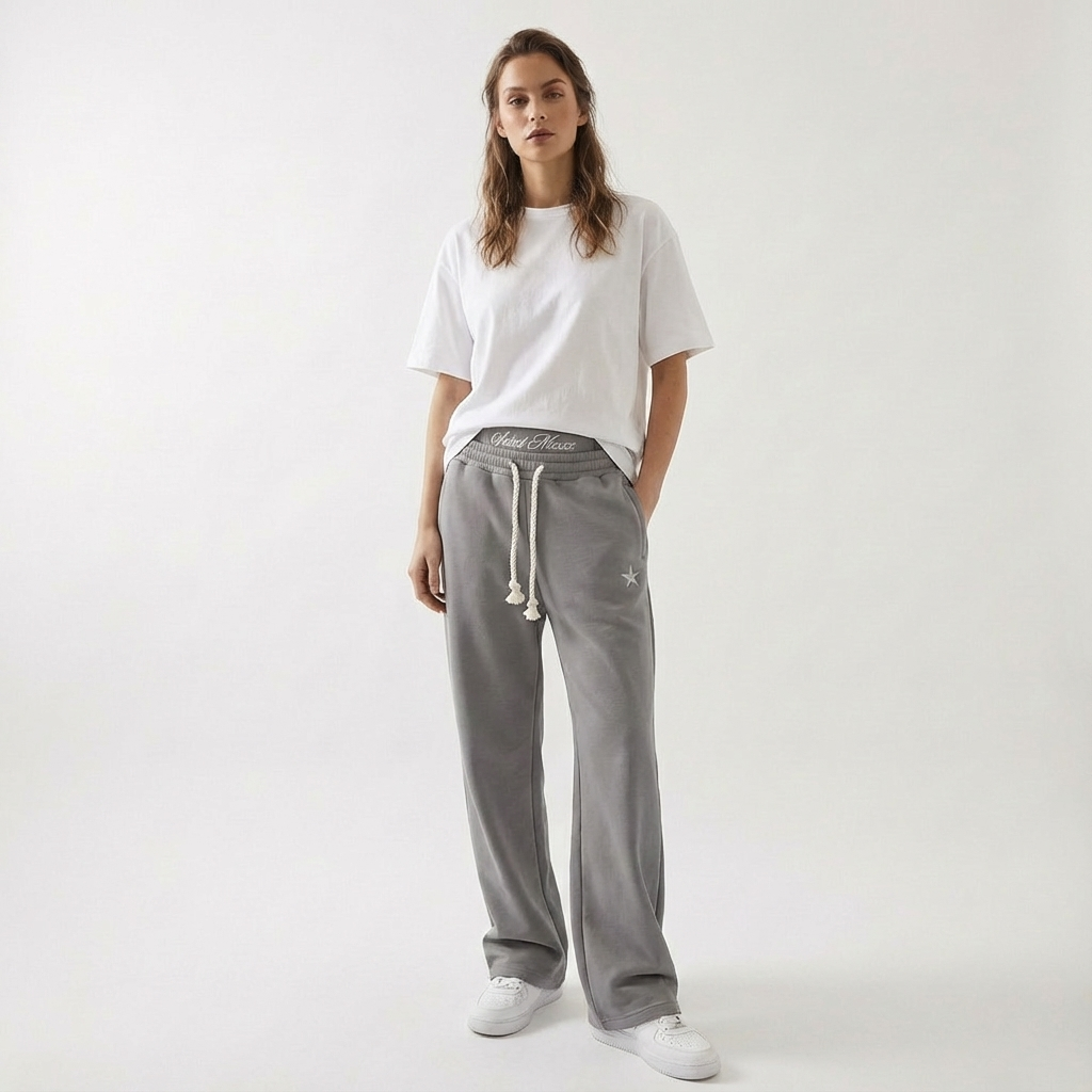 Unisex Baggy Fit Jogger Pants with Pockets Casual
