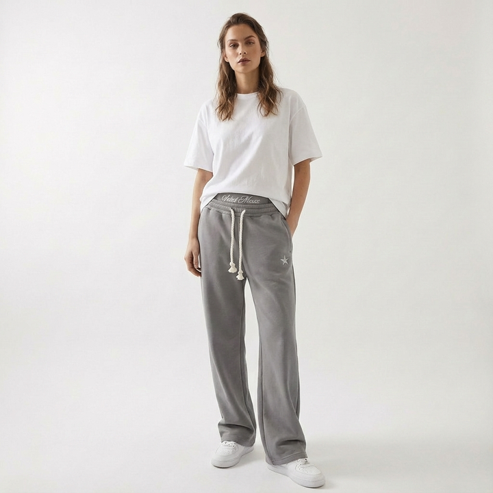 Pantaloni jogger unisex a vestibilità larga con tasche, casual