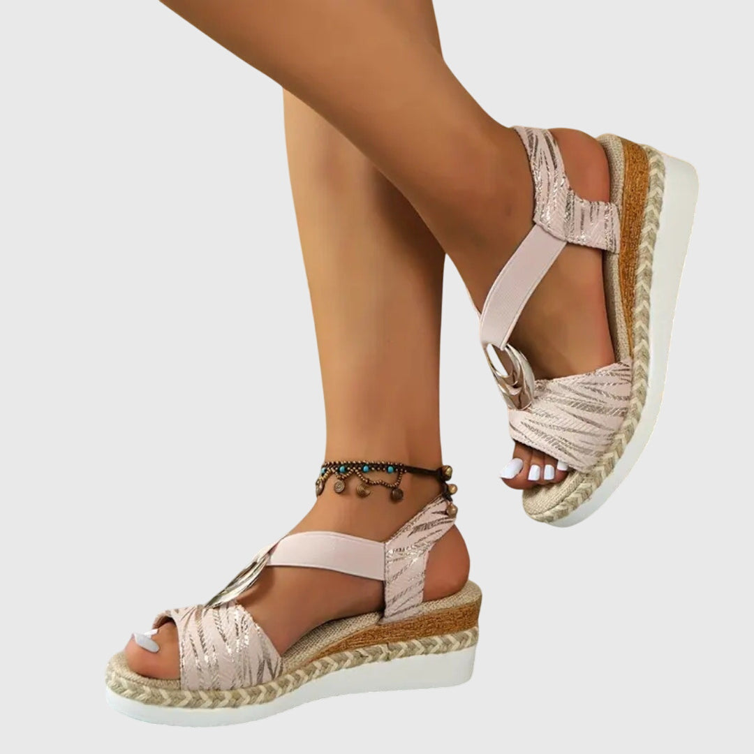 Women's Orthopedic Leather Sandals with Anatomical Insole