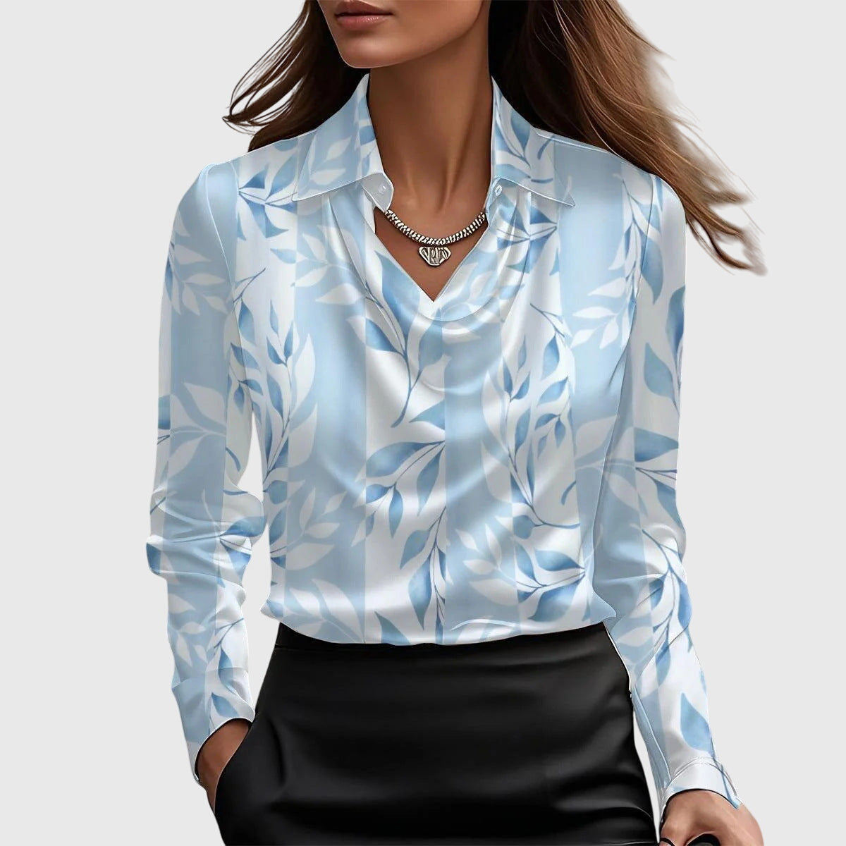 Elegant Sleeveless Women's Blouse with Buttons