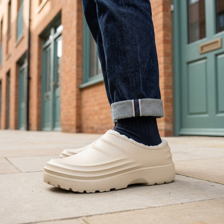 Scarpe da cucina impermeabili antiscivolo da uomo, foderate