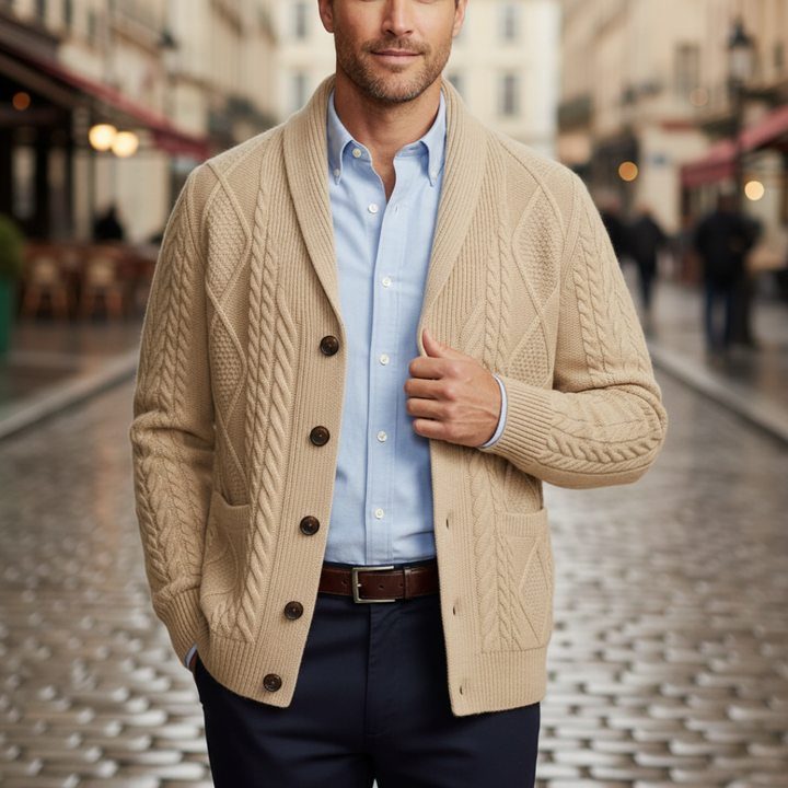 Men's Cardigan with Buttons