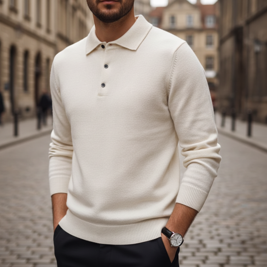 Men's Sweater with Collar