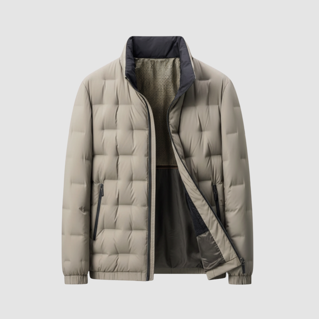 Men's Quilted Jacket with Zip
