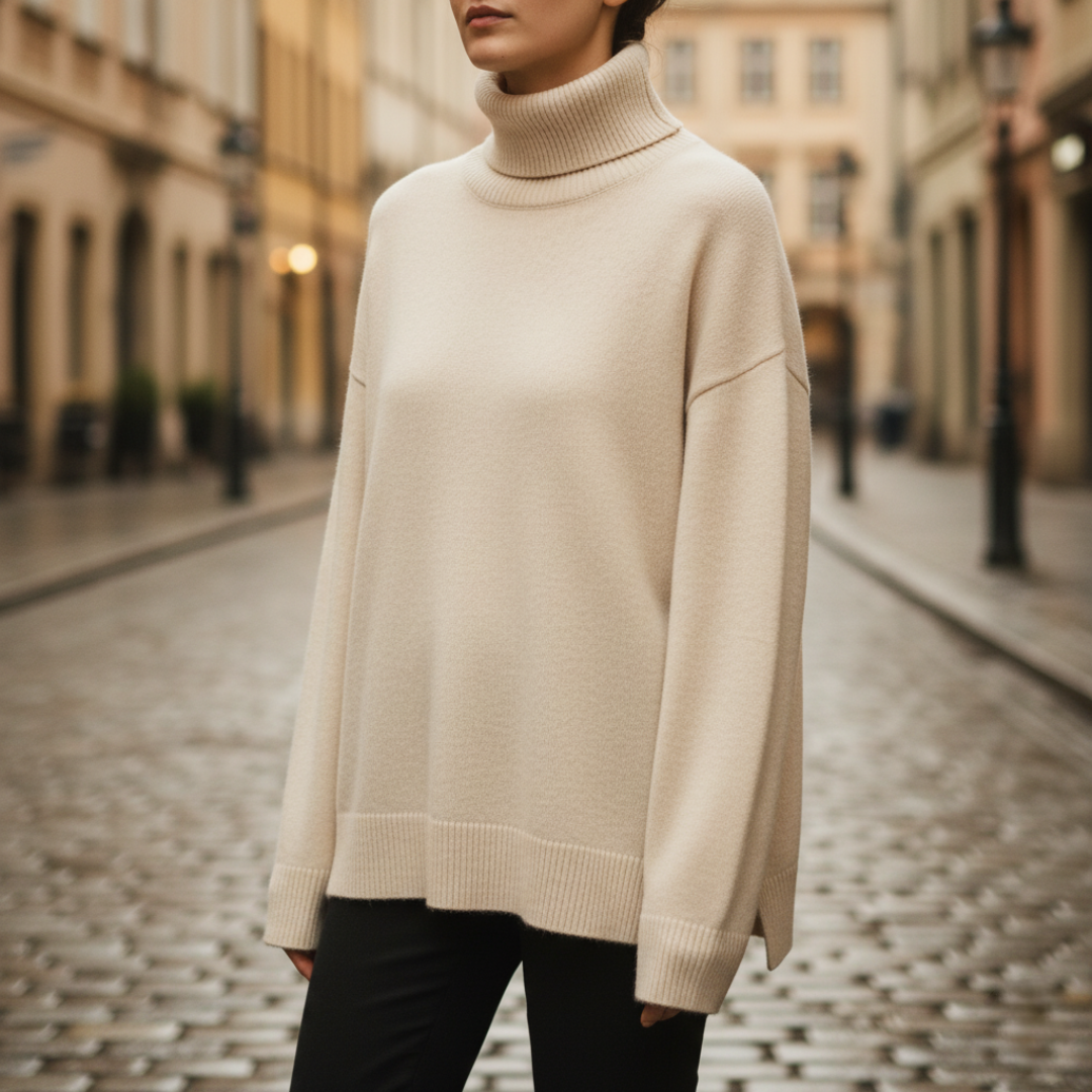 Women's Comfortable High Neck Sweater