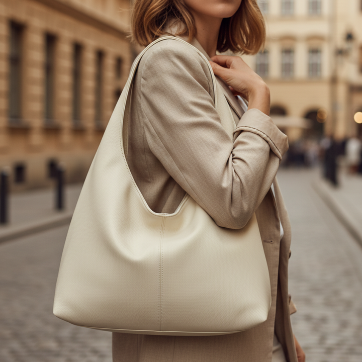 Borsa a spalla hobo grande da donna in pelle sintetica