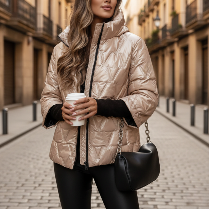 Women's Padded Jacket with Hood