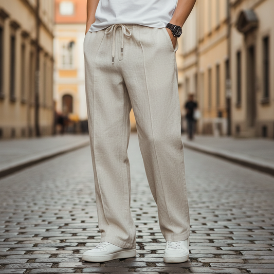 Men's Pants with Drawstring