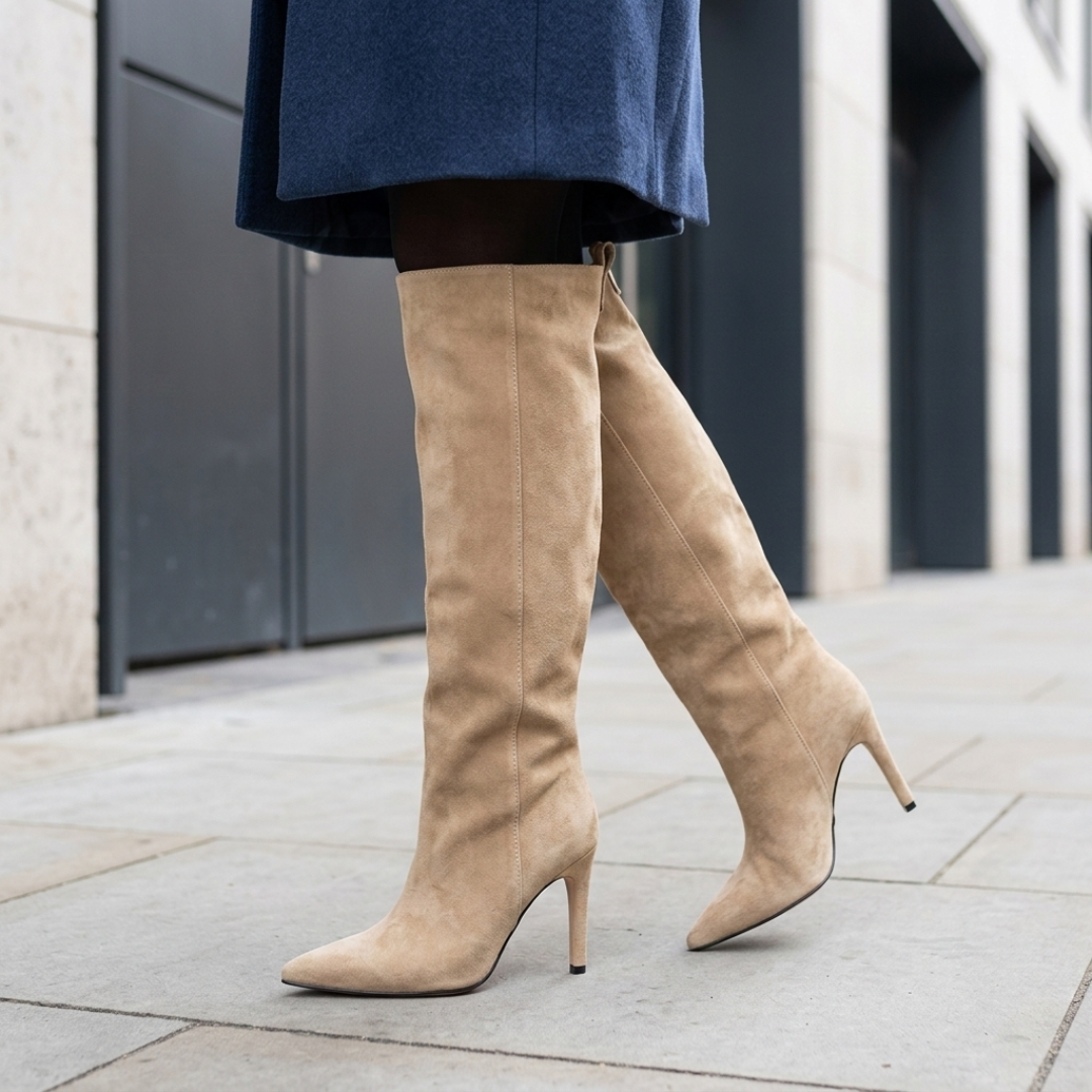High Pointed Toe Women's Stiletto Boots