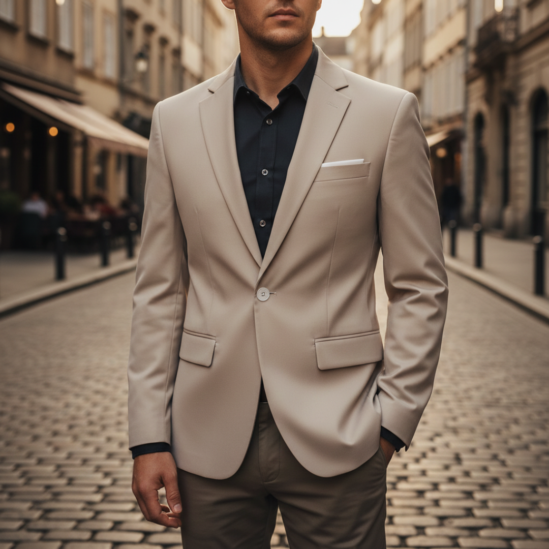 Men's Slim Fit Formal Business Jacket