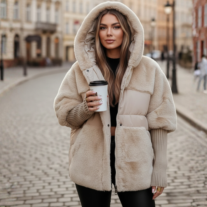 Women's Puffer Jacket with Hood