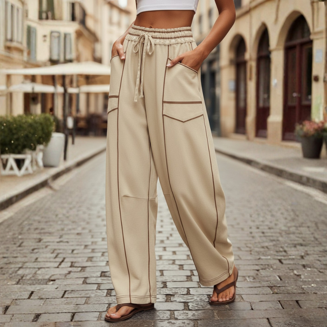 Women's Wide Leg Barrel Jogger Pants