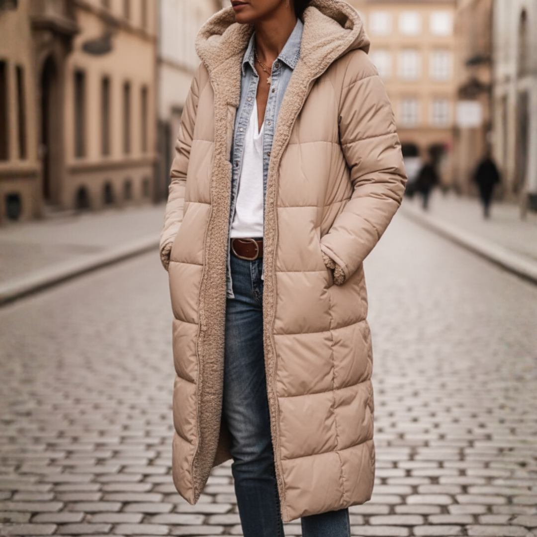 Women's Padded Jacket with Hood