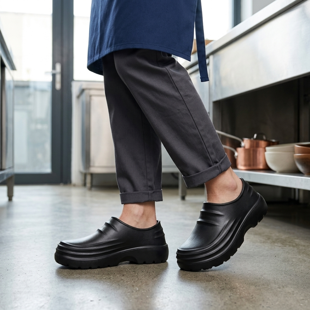 Waterproof Slip-On Chef Shoes in EVA Unisex Work Shoes