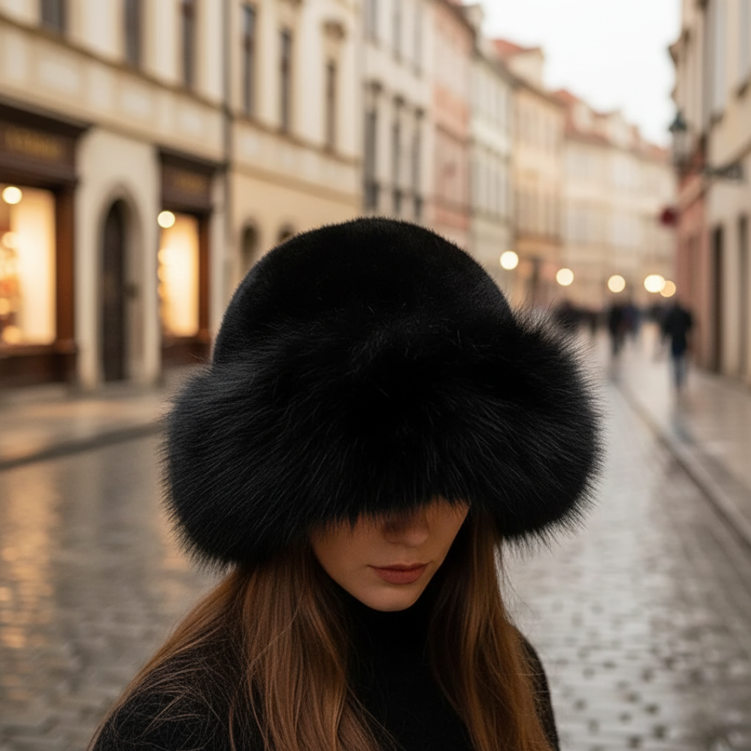 Women's Winter Fabric Mixed Hat
