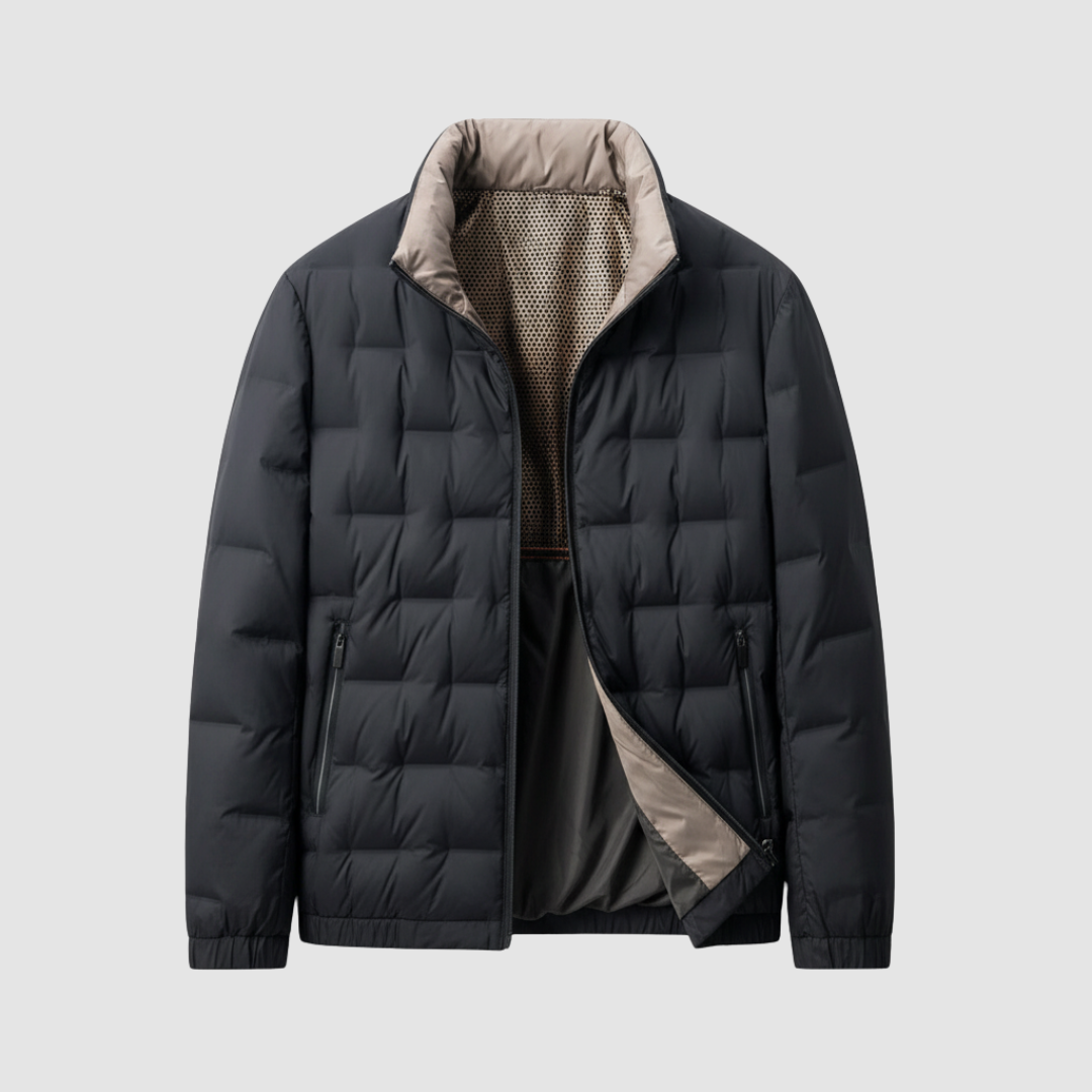 Men's Quilted Jacket with Zip