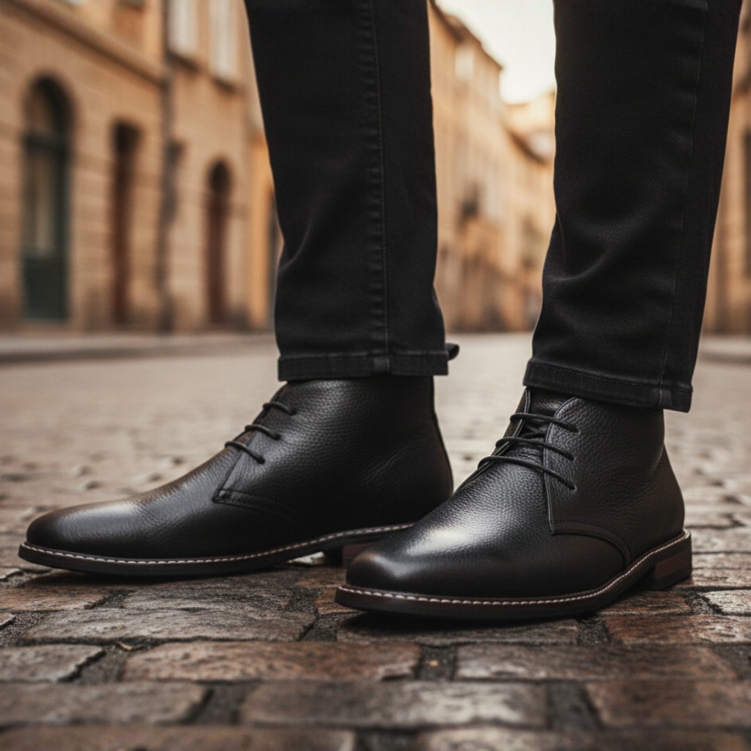 Men's Casual Elegant Synthetic Leather Chukka Boots